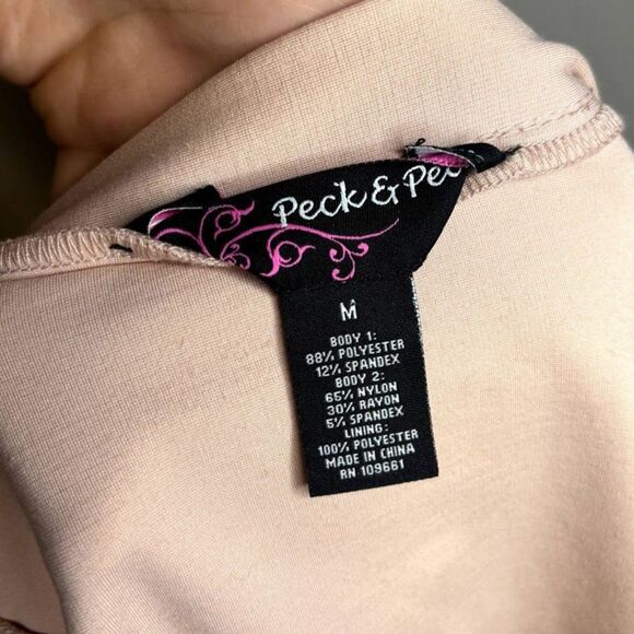 Peck & Peck Pink Suede Cardigan Sweater Open Front V Neck Womens Comfy - Picture 8 of 8